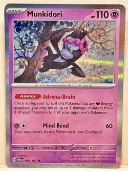 Munkidori Holo - SV06: Twilight Masquerade 095/167 - NM Pokemon - Image 1