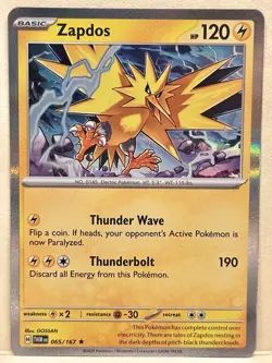 Zapdos Holo - SV06: Twilight Masquerade 065/167 - NM Pokemon - Image 1