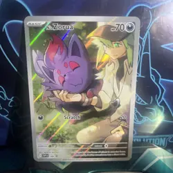 N's Zorua 189 SVP Journey Together Illustration Rare Promo Pokemon Card NM - Image 1