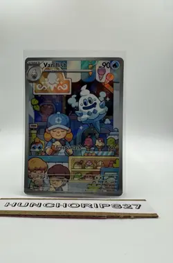 Pokemon Vanillish 190/182 SV04 Paradox Rift Illustration Rare Holo Full Art Card - Image 1
