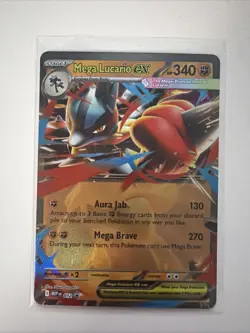 Mega Lucario ex 012 Holo Promo ME: Mega Evolution Promo Pokemon Holo Near Mint - Image 1