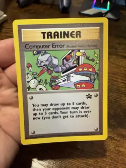 Pokemon Computer Error (Rocket's Secret Machine) Black Star Promo 16 WOTC - Image 1