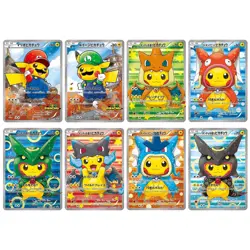 Pokemon Costume Set of 8 Custom Art Cards DIY Full Set Pikachu in Disguise - Image 1