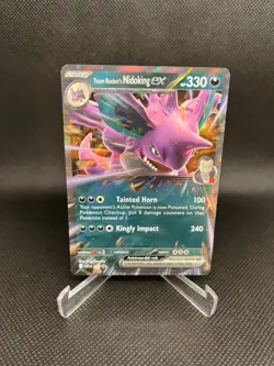 Pokemon TCG : Team Rocket's Nidoking EX SVP #217 Black Star Promo - Image 1