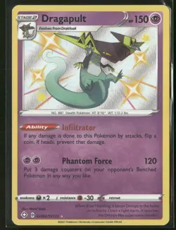 Dragapult SV062/SV122 Shiny Rare Shining Fates Shiny Vault Pokemon Holo NM - Image 1