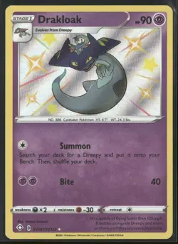 Drakloak SV061/SV122 Shiny Rare Shining Fates Shiny Vault Pokemon Holo Near Mint - Image 1