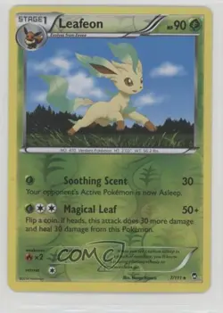 Leafeon Reverse Foil Pokemon XY Furious Fists #7 - Image 1