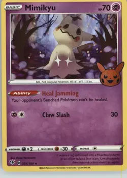 Mimikyu 081/189 Holo Promo Trick or Trade BOOster Pokemon Holo Near Mint - Image 1