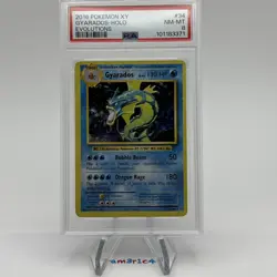 PSA 8 2016 Pokemon XY Evolutions Holo Gyarados 34/108 - Image 1