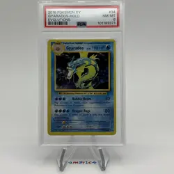 PSA 8 2016 Pokemon XY Evolutions Holo Gyarados 34/108 - Image 2