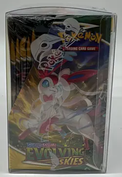 Pokemon TCG Sword & Shield Evolving Skies Booster Box SEALED w/Protector - Image 3
