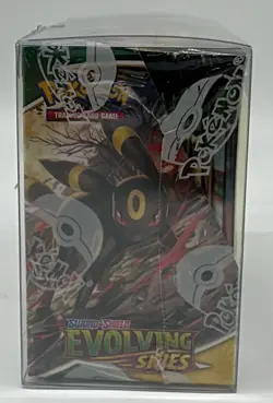 Pokemon TCG Sword & Shield Evolving Skies Booster Box SEALED w/Protector - Image 5
