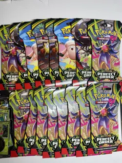 Pokemon TCG Perfect Order Sleeved Booster Pack Lot of 16 + 2 Blister Packs - Image 2