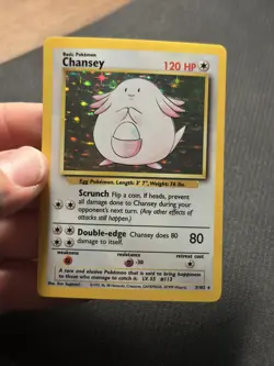 Chansey 3/102 Holo Pokemon 1999 WOTC - Image 1