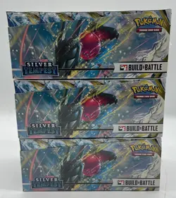 Lot of (3) Pokemon TCG SWSH12 Silver Tempest Build & Battle Displays SEALED - Image 4