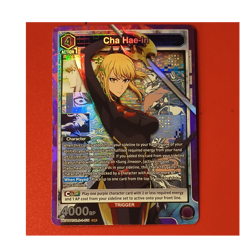 Bandai Union Arena Cha Hae-in SR Trigger Holo 001 UE17B7SLG-1 4000BP - Image 1