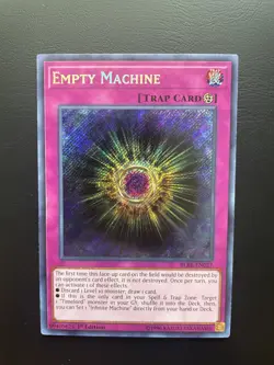 Yugioh Empty Machine BLRR-EN027 Secret Rare 1st Edition HP - Image 1