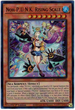 Yugioh Noh-P.U.N.K. Rising Scale - Battles of Legend: Monster Mayhem English NM - Image 1