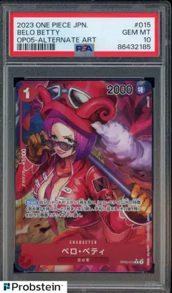 2023 ONE PIECE JPN OP05-AWAKENING OF THE NEW ERA #015 BELO BETTY ALT ART PSA 10 - Image 1