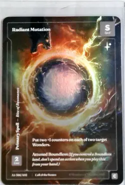 RADIANT MUTATION WONDERS OF THE FIRST FORMLESS FOIL RARE A-586/402 - Image 1