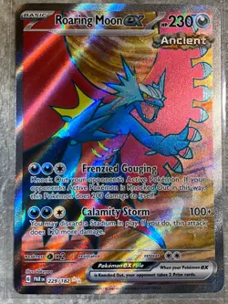 Roaring Moon ex 229/182 Pokemon TCG Rare Paradox Rift Holo Rare (Near Mint) NM - Image 1