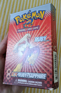 POKEMON TCG EX RUBY &SAPPHIRE THEME DECK BOX +INSERT &PROTECTOR! E-SERIES CCG - Image 3