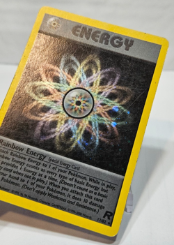 Rainbow Energy 17/82 Holo Rare Unlimited Team Rocket Pokemon 7624 - Image 4