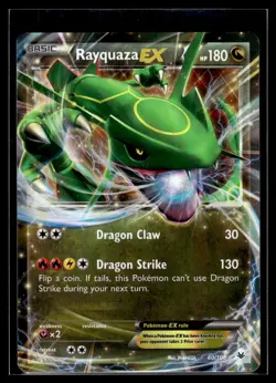 Pokemon TCG Rayquaza-EX XY - Roaring Skies #60 Basic/Rare Holo EX - Image 1