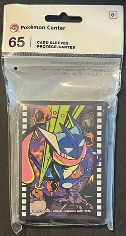 New Sealed Greninja Midnight Agent 65 Ct Pokemon Center Official Sleeves - Image 1