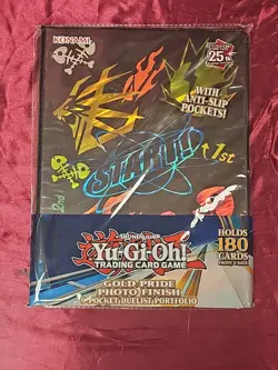 New Yu-Gi-Oh Gold Pride Photo Finish 9 Pocket Duelist Portfolio - 180 Cards - Image 1