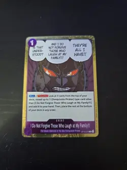 I Do Not Forgive Those Who OP10-078 Foil ** Royal Blood ** English One Piece TCG - Image 1