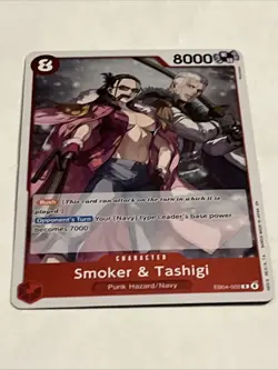 Smoker & Tashigi Rare (R) EB04-003 Adventure On Kami's Island English Foil - Image 3
