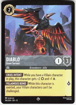 Diablo Stone Servant 196/204 Wilds Unknown Disney Lorcana - Image 1