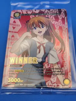 Evangelion Asuka Shikinami Langley Winner Foil - UEPR /EVA-1-010 NM Union Arena - Image 3