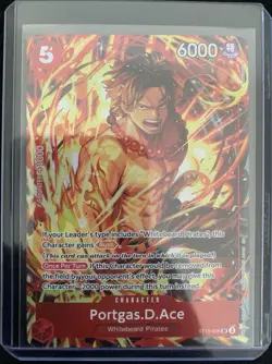 One Piece Card Game - Portgas.D.Ace Illustration Box.5 Promo English Holo - Image 1