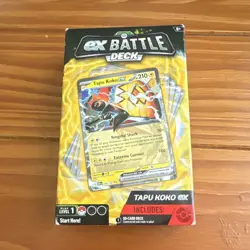 Pokemon ex Battle Deck Tapu Koko Sealed 60-Card Ready to Play Deck - Image 1