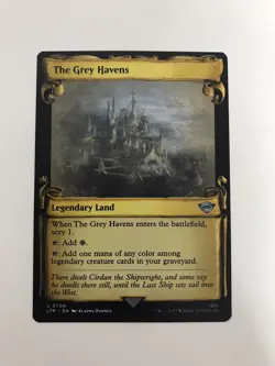 The Grey Havens Showcase Scroll MTG Magic the Gathering Card NM Near Mint LTR - Image 1