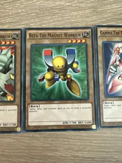 Yugioh Valkyrion the Magna Warrior Set 4 Card YGLD Magnet Alpha Beta Gamma LP - Image 4