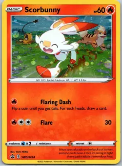 Scorbunny - (Cosmos Holo) Promo SWSH: Sword & Shield Promo Cards SWSH244 NM - Image 1
