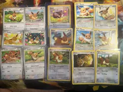 Pokemon Eevee Eeveelution Vintage E Series lot Vaporeon Umbreon 70 Cards Total - Image 1