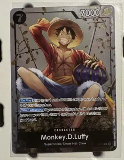 One Piece Promo Tin Set Cards Monkey D Luffy P-075, P-074, P-073 - Image 2