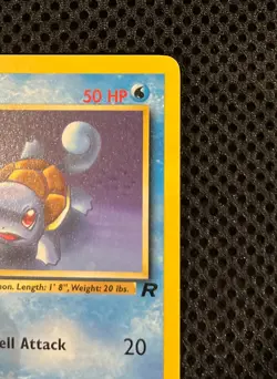 Pokemon TCG Squirtle Team Rocket 68/82 Vintage Card! - Image 3