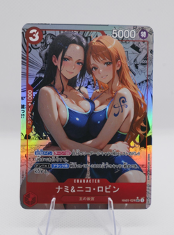 Nami And Nico Robin One Piece Custom Sexy Waifu Doujin Trading Card Manga Art 2 - Image 1