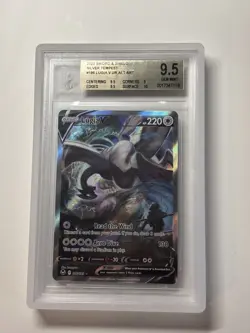 2022 Pokemon Sword & Shield Silver Tempest #186 Lugia V Alt Art BGS 9.5 Gem Mint - Image 1