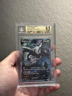 2022 Pokemon Sword & Shield Silver Tempest #186 Lugia V Alt Art BGS 9.5 Gem Mint - Image 3