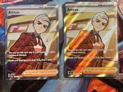 Pokemon TCG Clavell Playset Lot (2 Cards) Prismatic Evolutions Full Art Secret R - Image 1