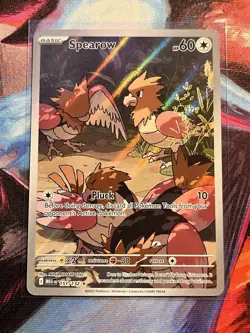 Pokemon TCG Spearow Single Card Mega Evolution Illustration Rare Pack Fresh - Image 1