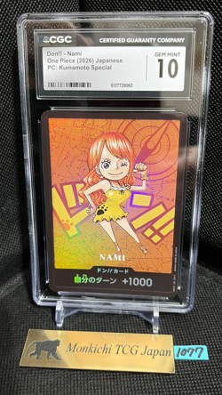 CGC GEM MINT 10 Nami Don!! ONE PIECE Premium Card Collection Kumamoto Special① - Image 1
