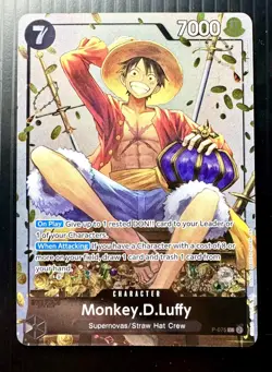 Monkey.D.Luffy (Tin Pack Set Vol. 2) P-075 One Piece Promotion Cards Foil - Image 2