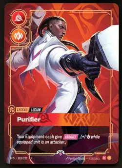Lucian Purifier Riftbound Metal Tournament Prize Wall Card SFD - Image 1